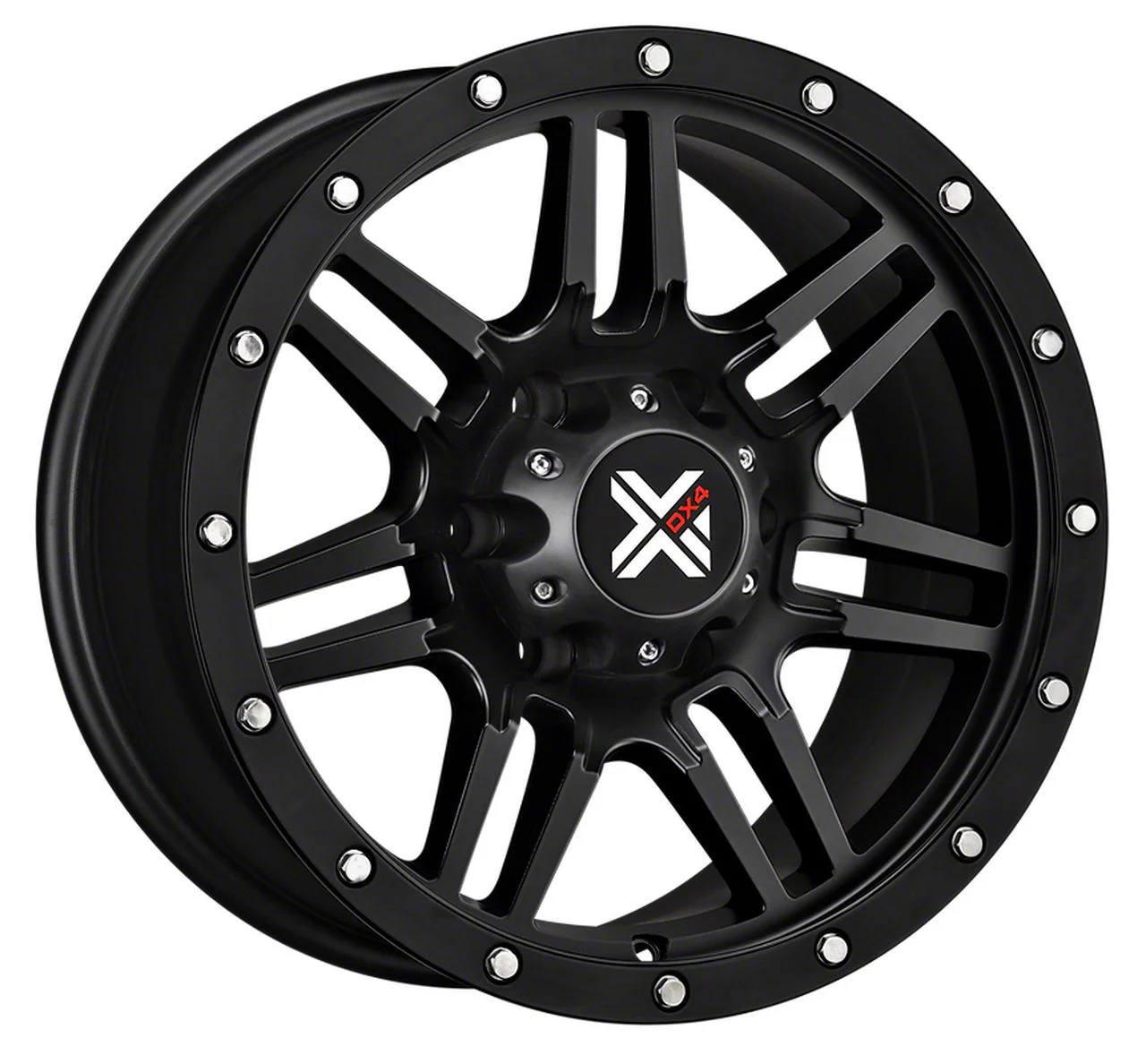 DX4 Wheels 7S Flat Black 8-Lug Wheel; 20x10; -18mm Offset (03-09 RAM 3500 SRW)