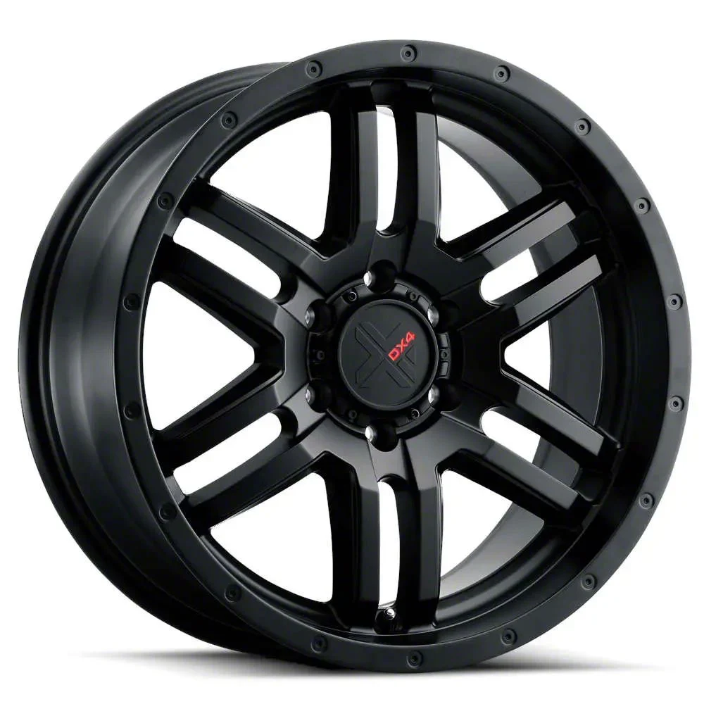 DX4 Wheels DYNO Flat Black 8-Lug Wheel; 20x9; 12mm Offset (03-09 RAM 3500 SRW)
