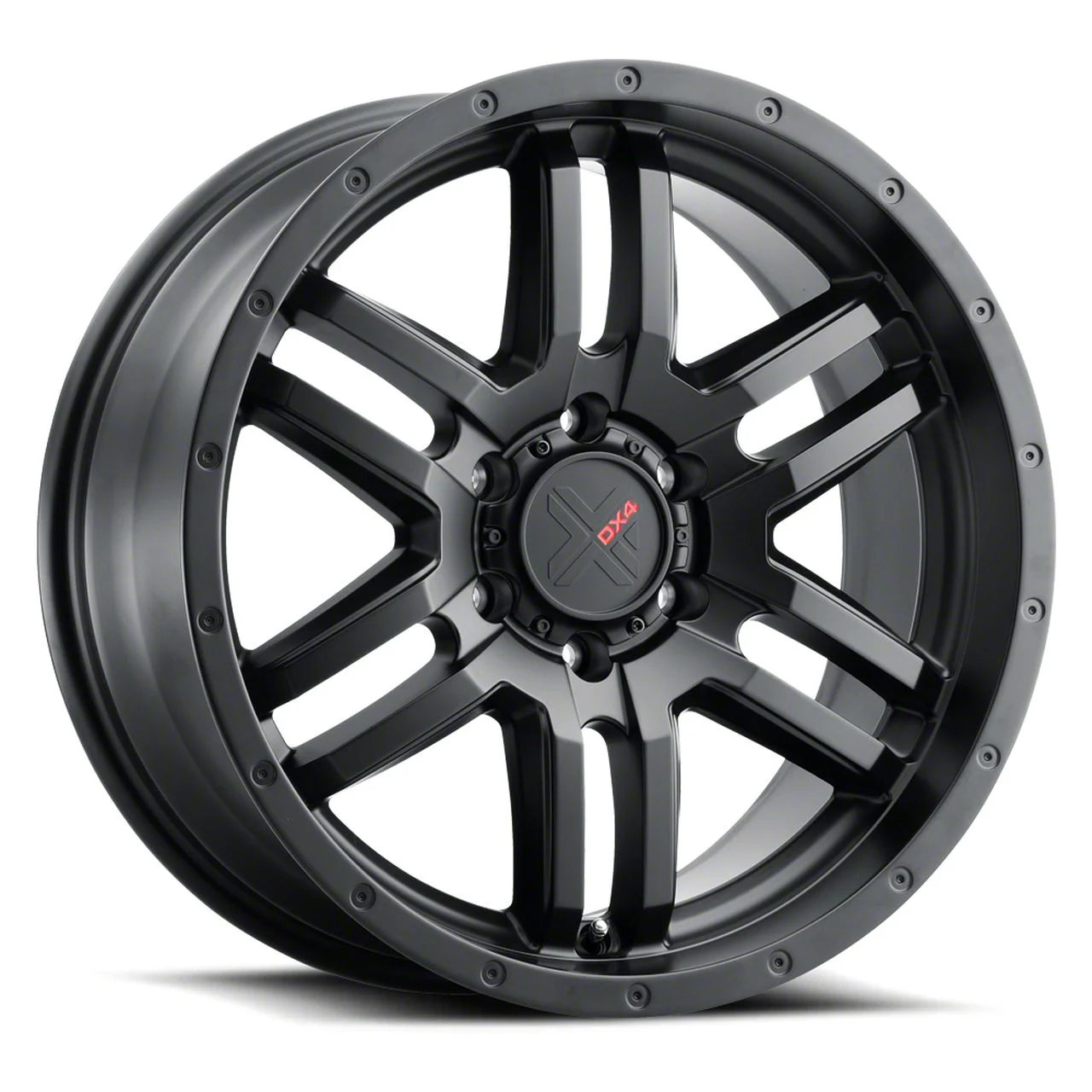 DX4 Wheels DYNO Flat Black 6-Lug Wheel; 18x8; 35mm Offset (07-13 Sierra 1500)