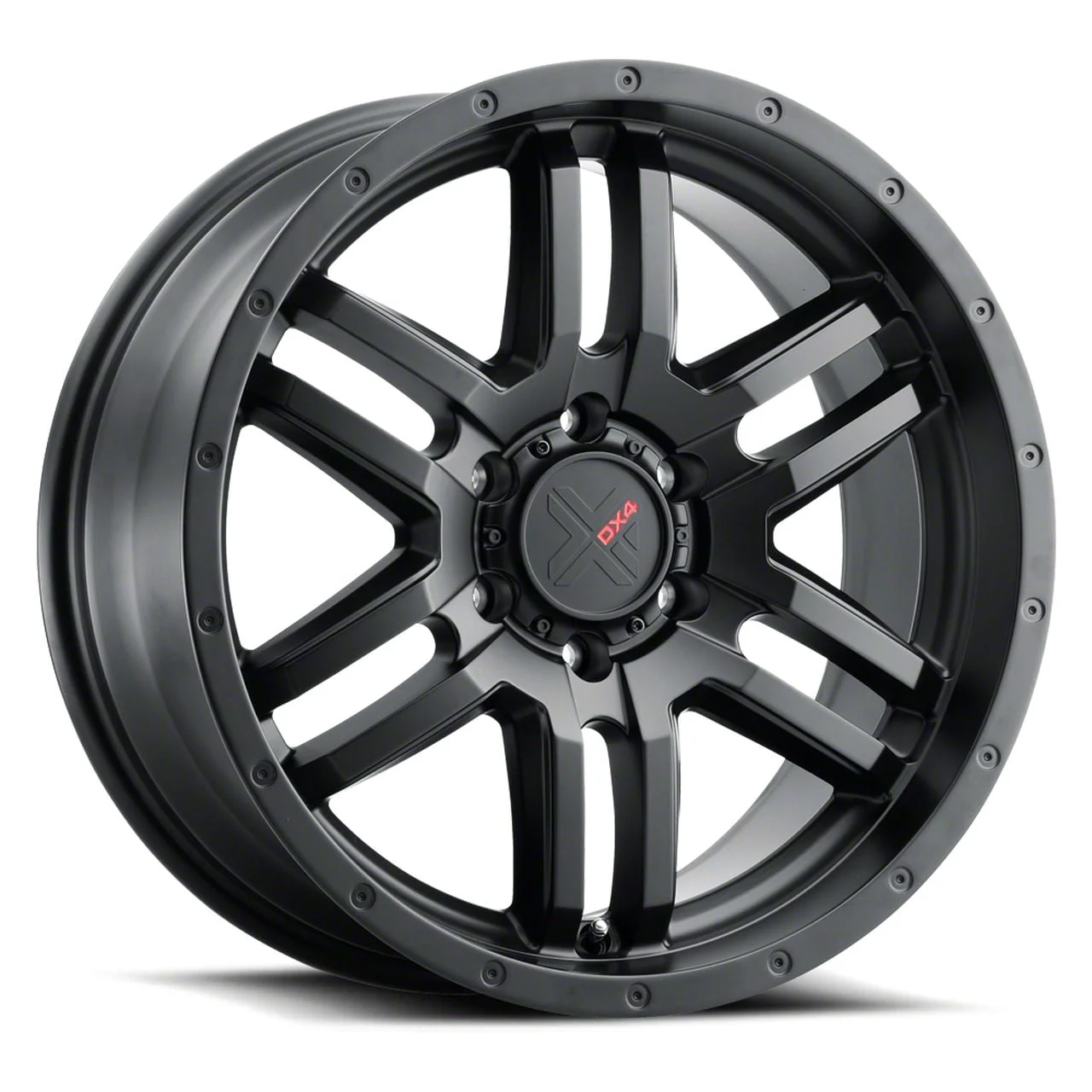 DX4 Wheels DYNO Flat Black 6-Lug Wheel; 18x8; 35mm Offset (19-26 Silverado 1500)