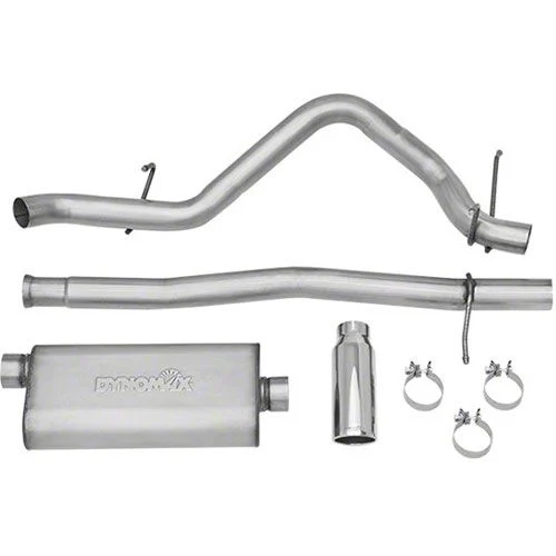 Dynomax Ultra Flo Welded Single Exhaust System with Polished Tip; Side Exit (14-18 5.3L Sierra 1500)