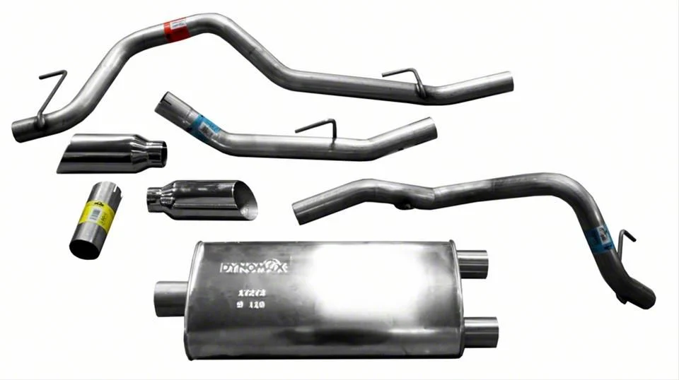 Dynomax Ultra Flo Dual Exhaust System with Polished Tips; Rear Exit (09-18 5.7L RAM 1500 w/ Factory Dual Exhaust)
