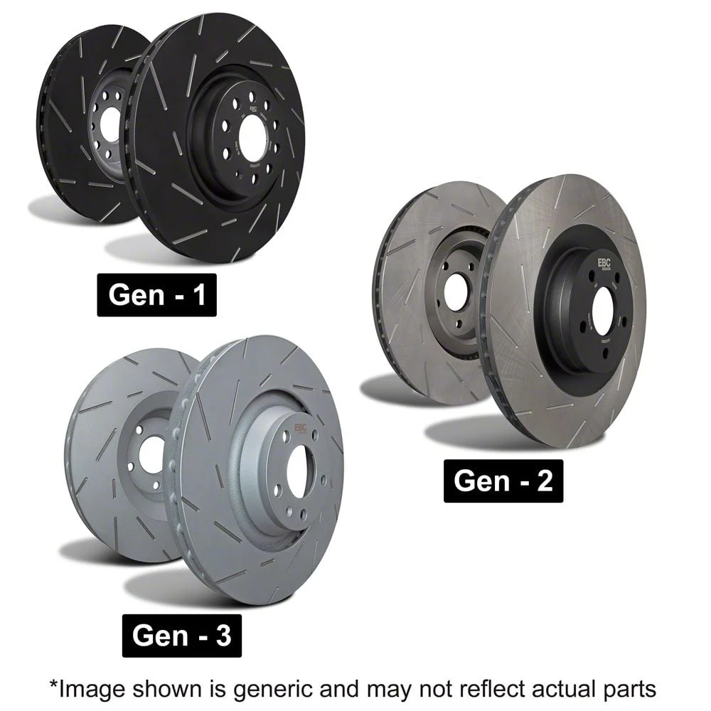 EBC Brakes USR Series Sport Slotted 8-Lug Rotors; Front Pair (13-26 4WD F-250 Super Duty)