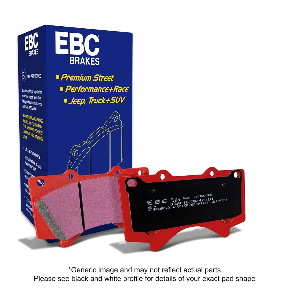 EBC Brakes Orangestuff Extra Duty Carbon Granular Brake Pads; Front Pair (12-19 Silverado 2500 HD)