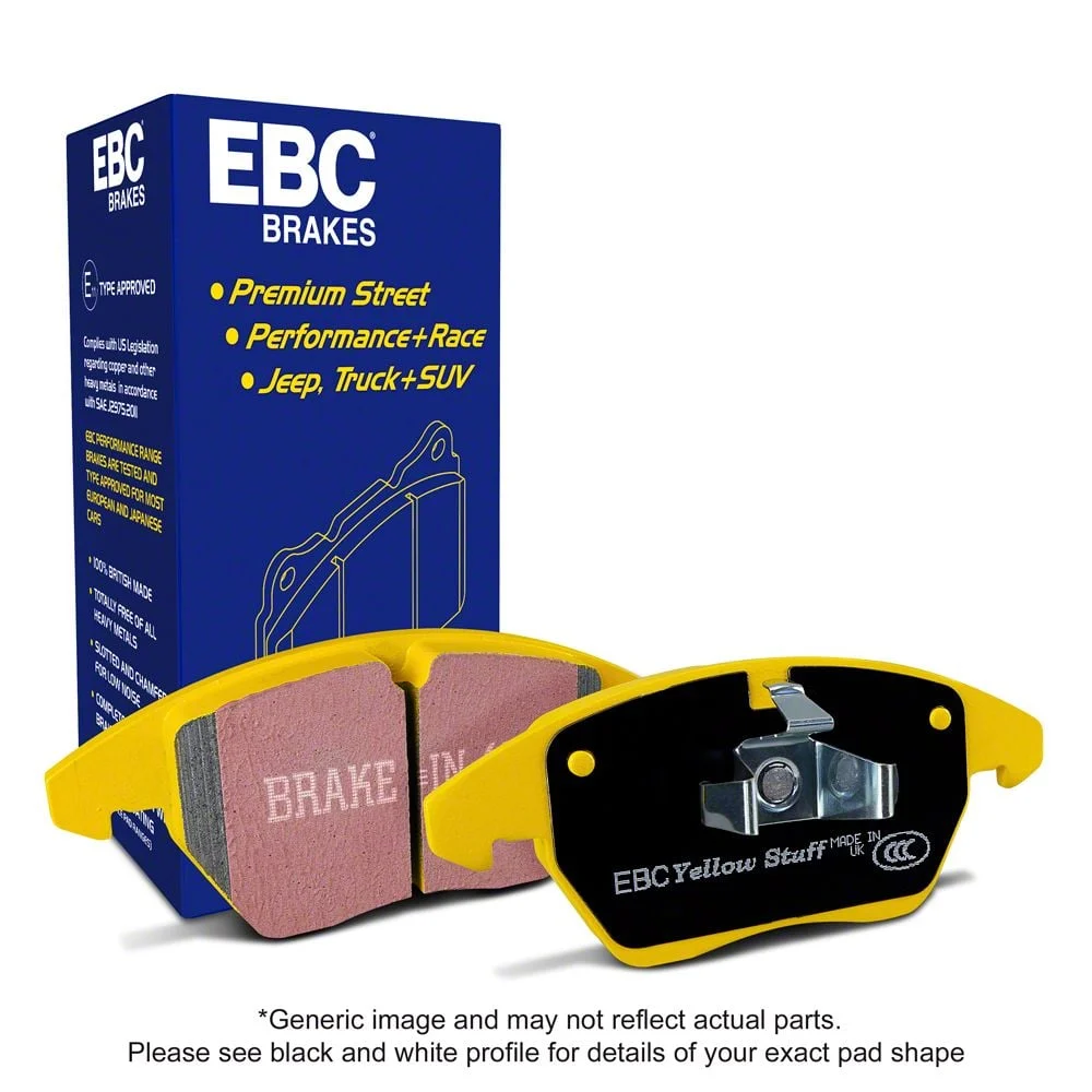 EBC Brakes Yellowstuff Racing Aramid Fiber Brake Pads; Rear Pair (07-10 Silverado 2500 HD)