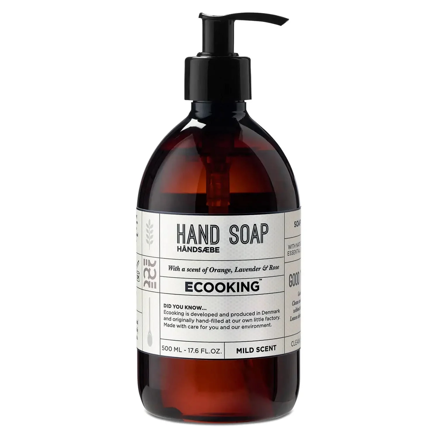 Ecooking, Detergente e Idratante, Sapone Liquido, Per Mani, 500 ml