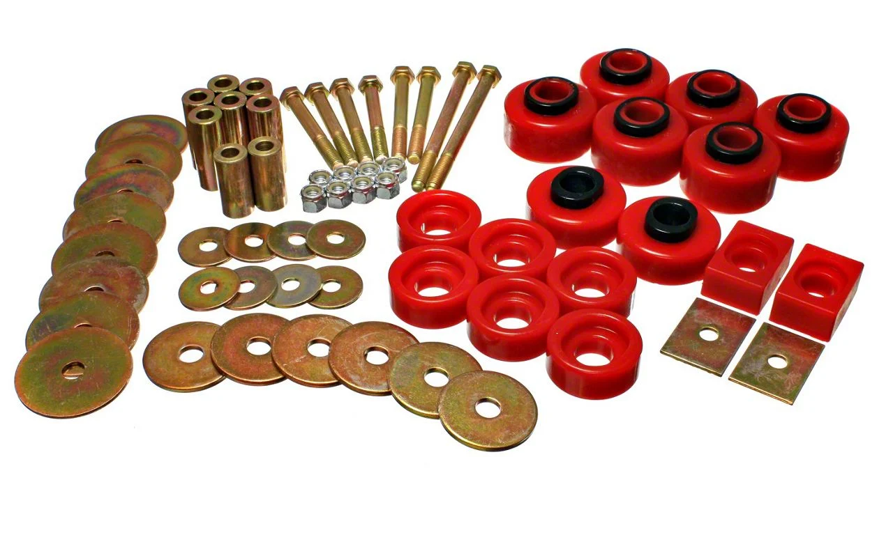 Body Cab Mount Set; Red (01-03 F-150 SuperCrew)