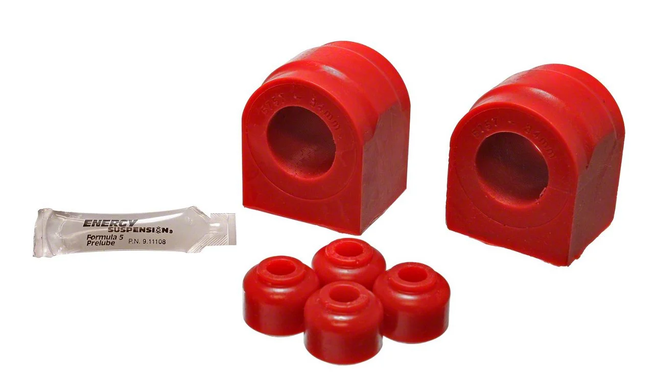 Front Sway Bar Bushings; 34mm; Red (04-05 4WD F-150)
