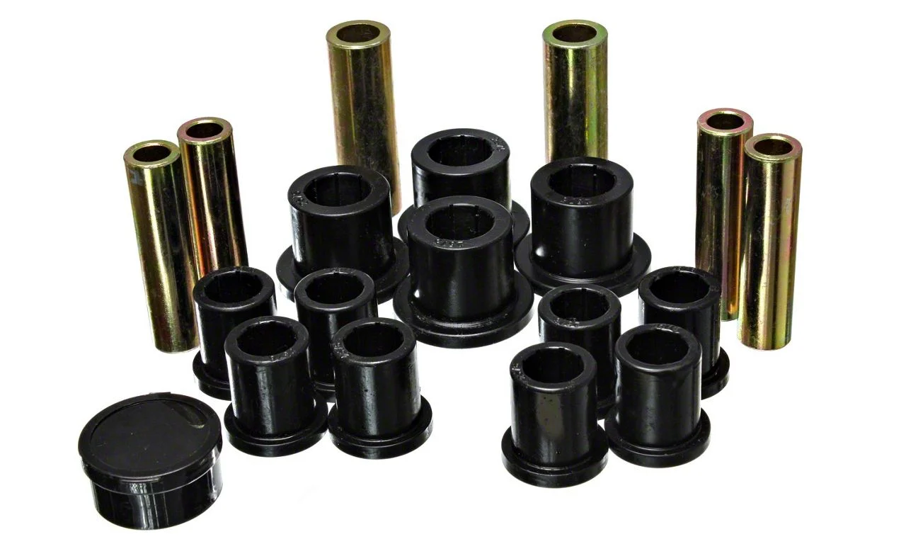 Rear Leaf Spring Bushings; Black (04-06 F-150)