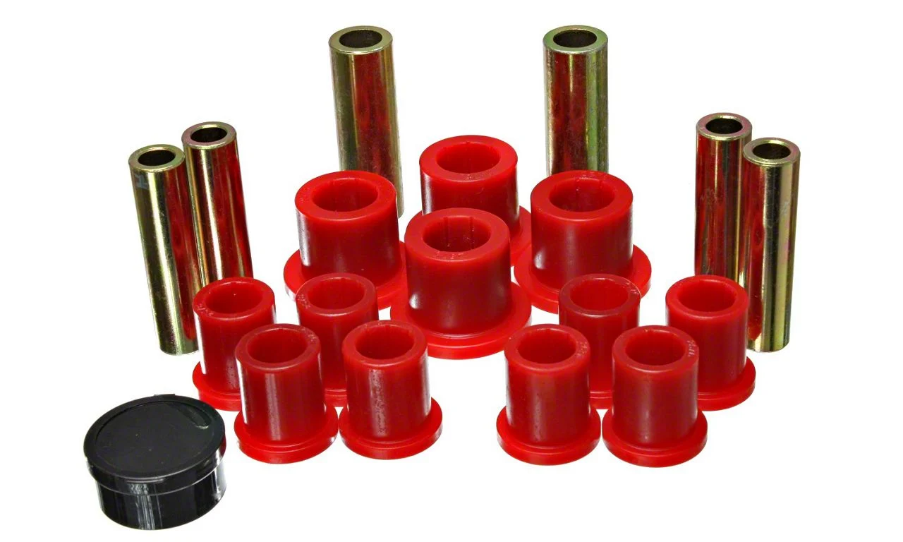 Rear Leaf Spring Bushings; Red (04-06 F-150)