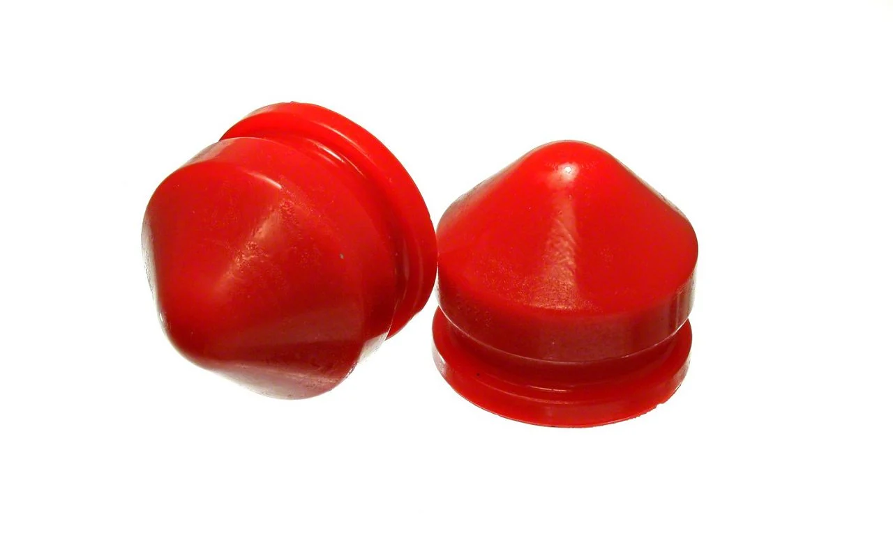 Front Bump Stops; Red (02-05 2WD RAM 1500)