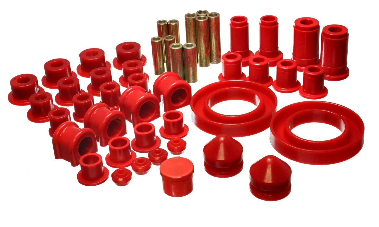 Hyper-Flex System Complete Bushing Kit; Red (02-05 2WD RAM 1500)