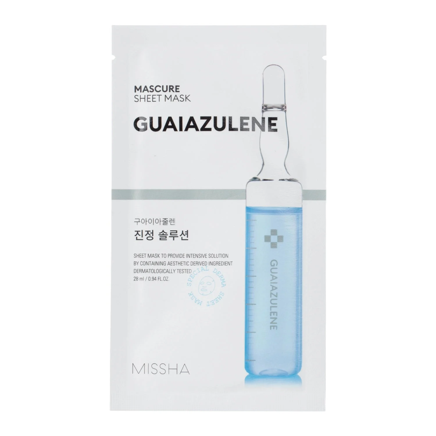 Missha Mascure Guaiazulene Maschera in Tessuto Lenitiva 28ml