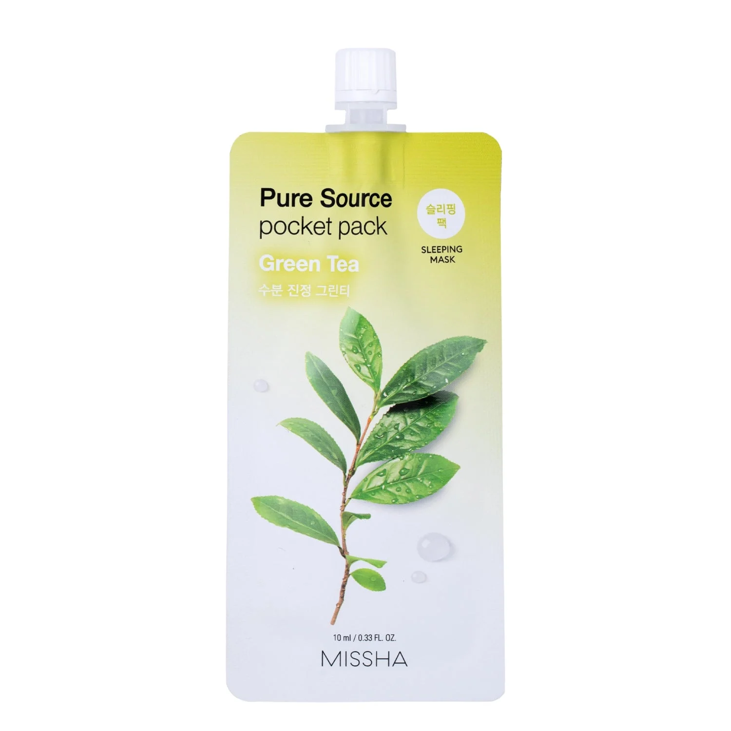 Missha Pure Source Pocket Pack Green Tea Maschera Viso Idratante 10ml