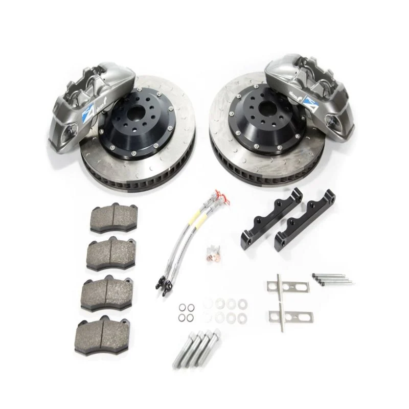Alcon 2009+ Nissan GT-R R35 380x33mm Rotor 4 Piston Caliper RC4 Rear Axle Kit - Red