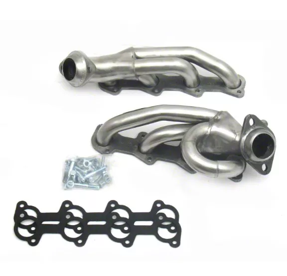 JBA 1-1/2-Inch Shorty Headers; Natural (04-08 4.6L F-150)