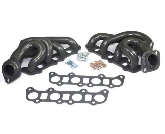 JBA 1-3/4-Inch Shorty Headers; Titanium Ceramic (15-20 5.0L F-150)