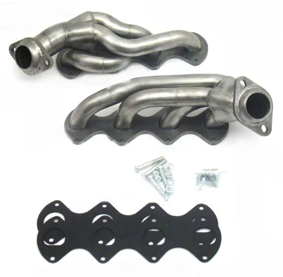 JBA 1-5/8-Inch Shorty Headers; Natural (04-10 5.4L 3V F-150)