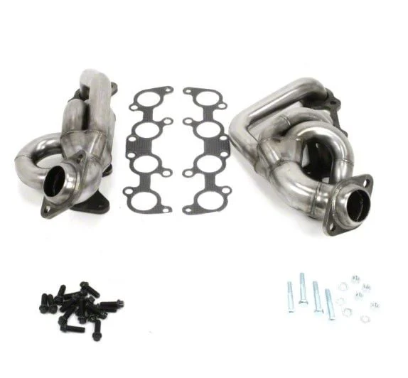 JBA 1-5/8-Inch Shorty Headers; Natural (11-14 5.0L F-150)