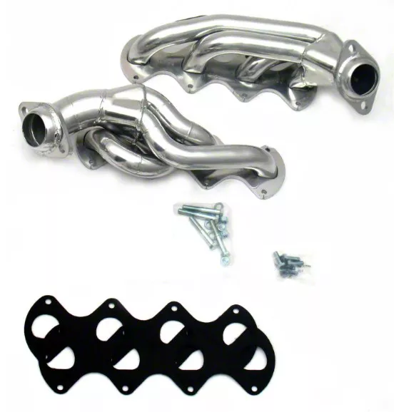 JBA 1-5/8-Inch Shorty Headers; Silver Ceramic (04-10 5.4L 3V F-150)