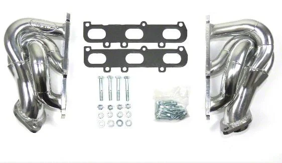 JBA 1-5/8-Inch Shorty Headers; Silver Ceramic (11-17 3.5L V6, 3.7L F-150)