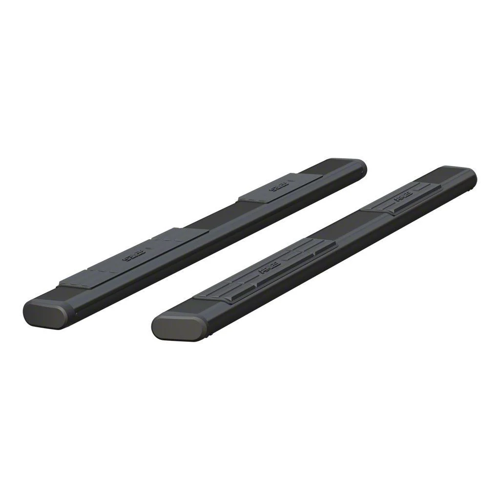 6-Inch Oval Side Step Bars without Mounting Brackets; Black (09-26 F-150 SuperCrew)