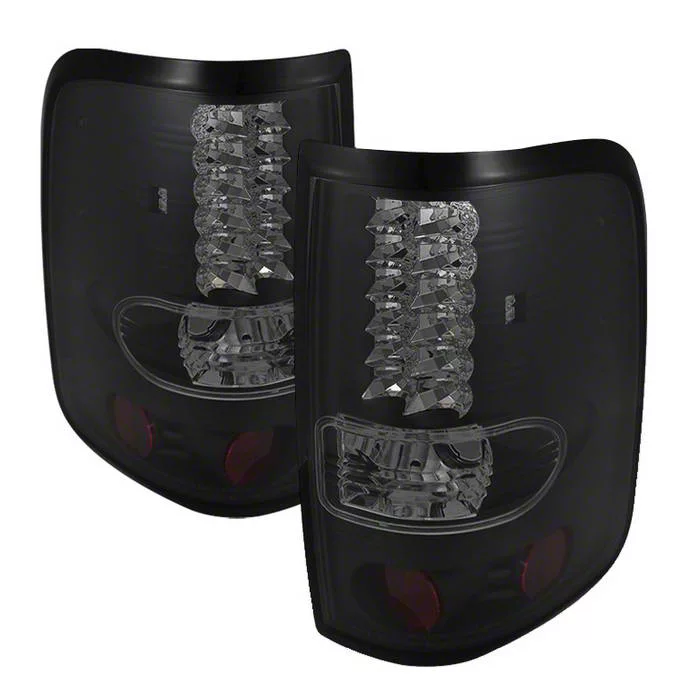 LED Tail Lights; Black Housing; Smoked Lens (04-08 F-150 Styleside)