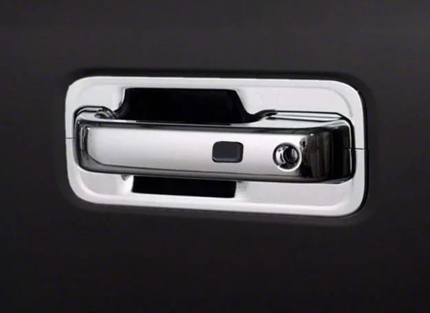 Door Handle Covers with Smart Key Opening; Chrome (15-20 F-150 SuperCrew)