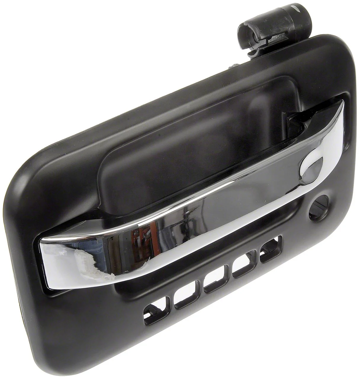 Exterior Door Handle with KeyPad Opening; Black and Chrome; Front Driver Side (04-14 F-150)