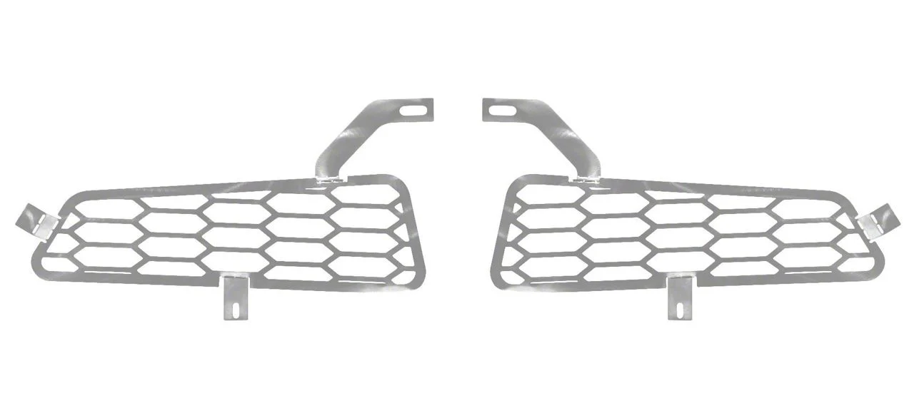 Putco Hex Style Lower Bumper Grille Insert; Polished (17-20 F-150 Raptor)