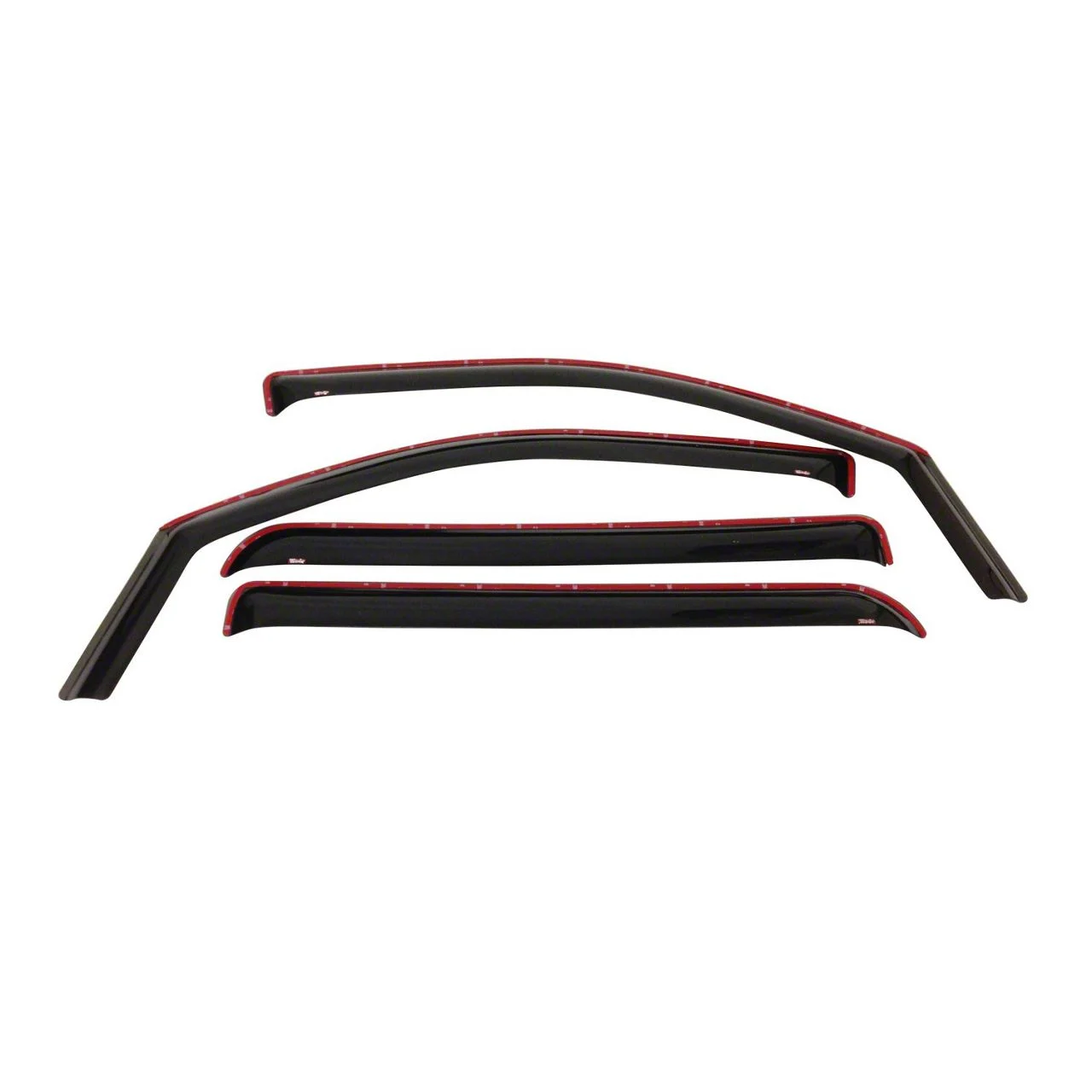 Westin In-Channel Window Deflectors; Front and Rear; Smoke (04-08 F-150 SuperCrew)