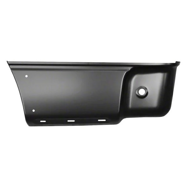 Replacement Lower Bed Patch Panel with Fender Flare Holes; Front Section; Driver Side (04-14 F-150 Styleside)