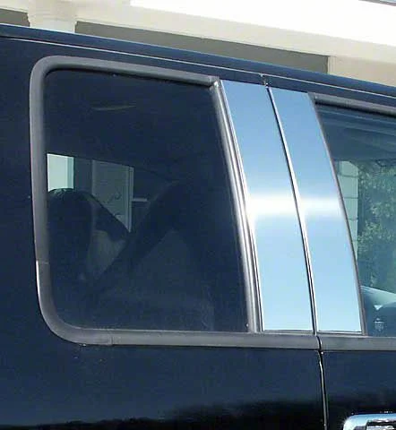 Pillar Post Trim; Stainless Steel (04-14 F-150 SuperCab, SuperCrew)