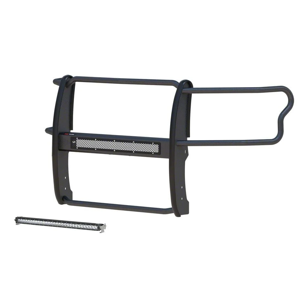Pro Series Grille Guard with 30-Inch LED Light Bar; Black (15-20 F-150, Excluding Diesel & Raptor)