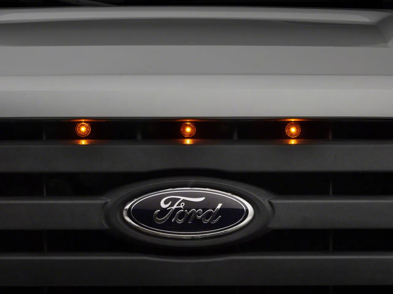 Raptor Style Grille Light Kit; Amber (09-14 F-150, Excluding Raptor)