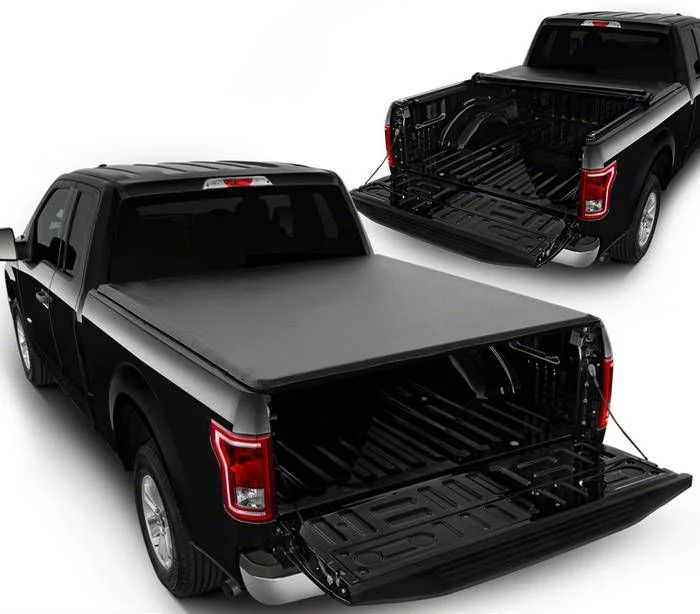 Roll Up Style Tonneau Cover; Black (15-20 F-150 w/ 6-1/2-Foot Bed)