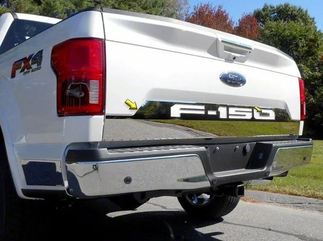 Tailgate Accent Trim; Stainless Steel (18-20 F-150)