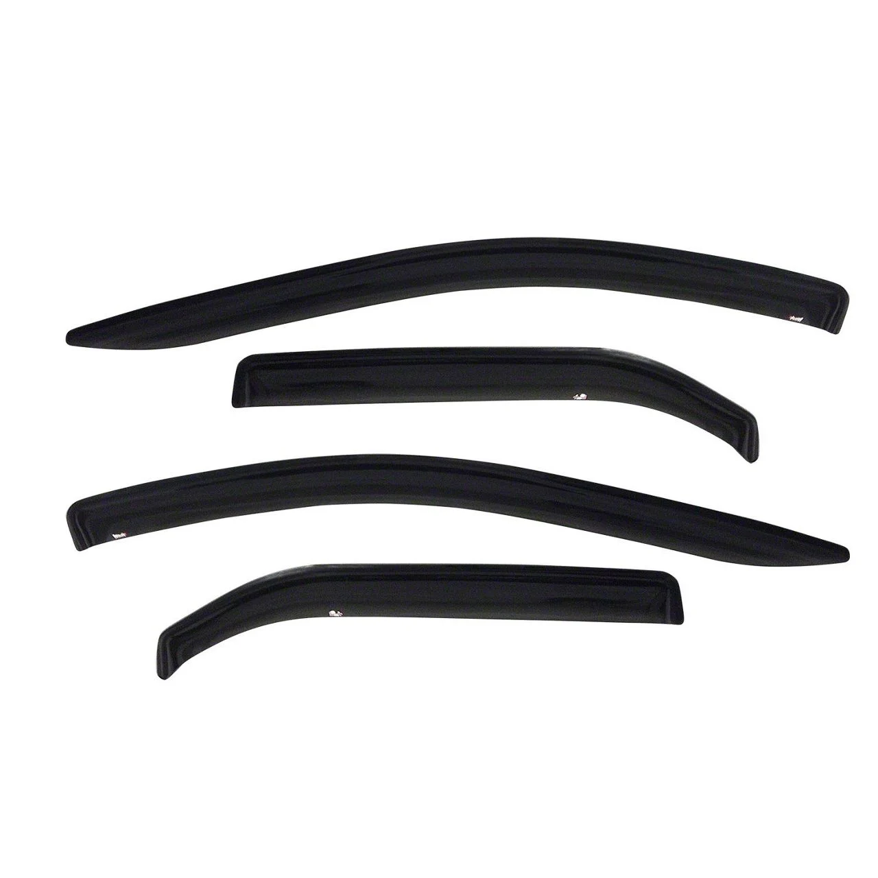 Westin Tape-On Window Deflectors; Front and Rear; Smoke (04-08 F-150 SuperCrew)