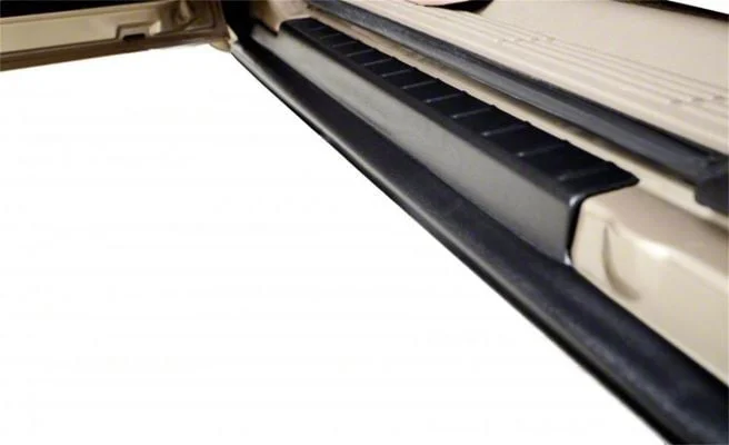 Bushwacker Trail Armor Rocker Panel and Sill Plate Covers; Black (15-26 F-150 SuperCrew)