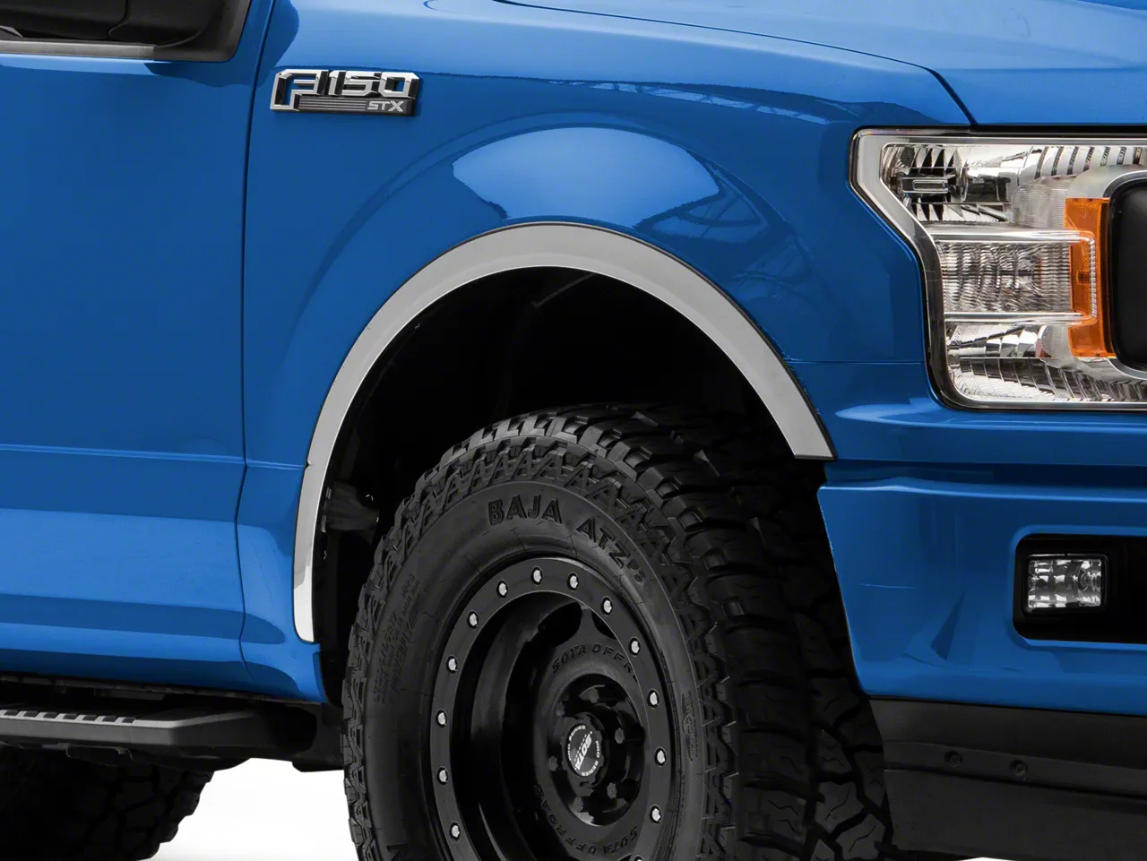 Wheel Well Fender Trim Molding; Stainless Steel (18-20 F-150 w/o OE Fender Flares)