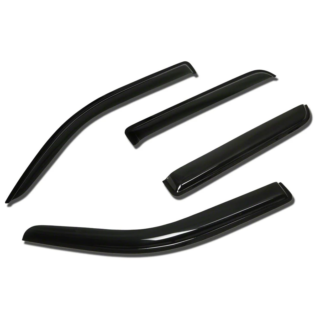 Window Visors; Dark Smoke; Front and Rear (09-14 F-150 SuperCrew)