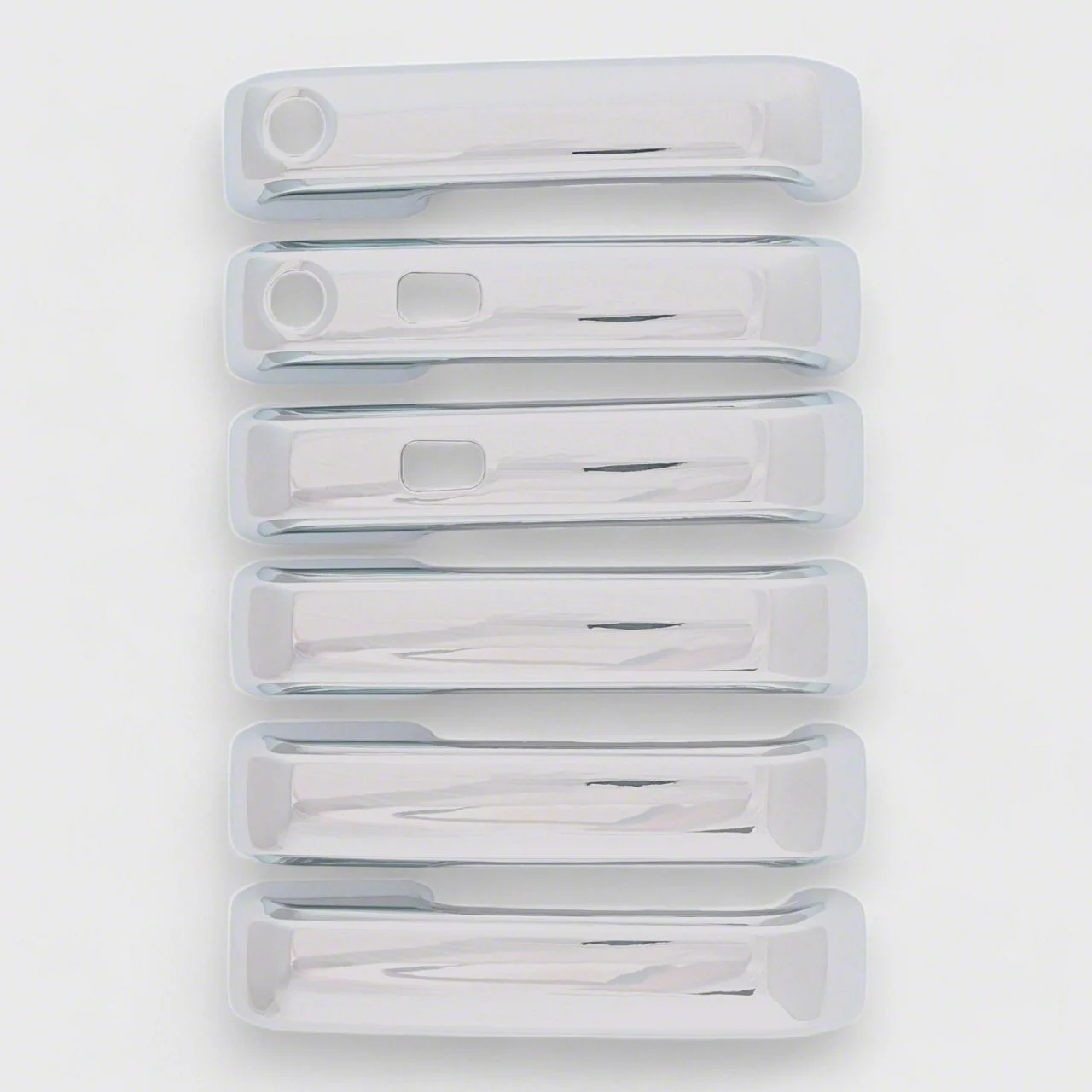 Door Handle Snap-On Covers; Chrome (17-22 F-350 Super Duty)