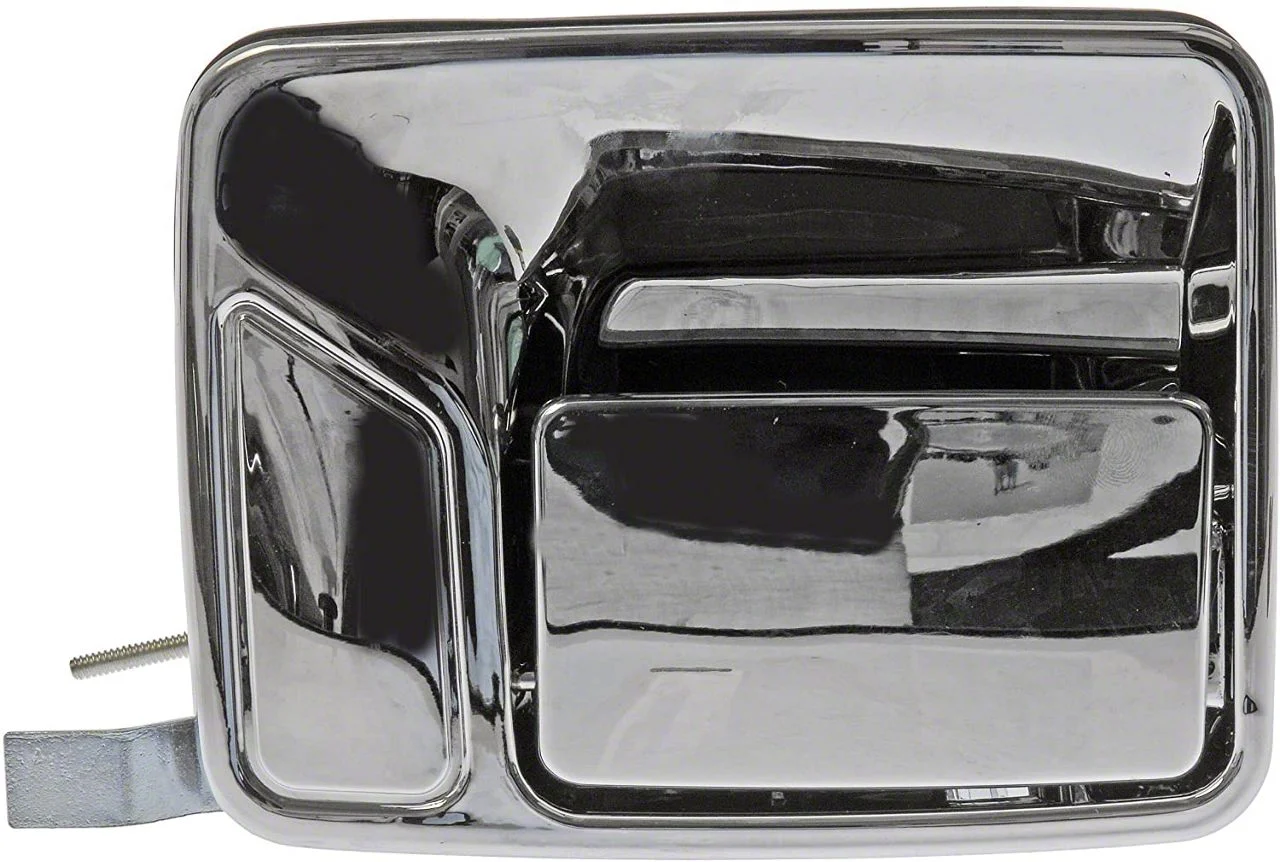 Exterior Door Handle; Rear Left; All Chrome; Plastic (11-16 F-350 Super Duty SuperCab, SuperCrew)