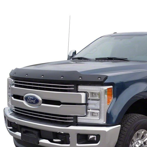 Premium Bolt-On Look Hood Deflector; Smooth (17-22 F-350 Super Duty)