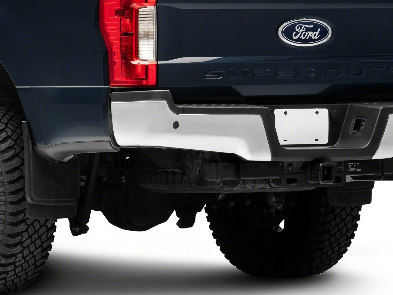 Rear Bumper Cap End; Pre-Drilled for Backup Sensors; Driver Side; Chrome (17-19 F-350 Super Duty)