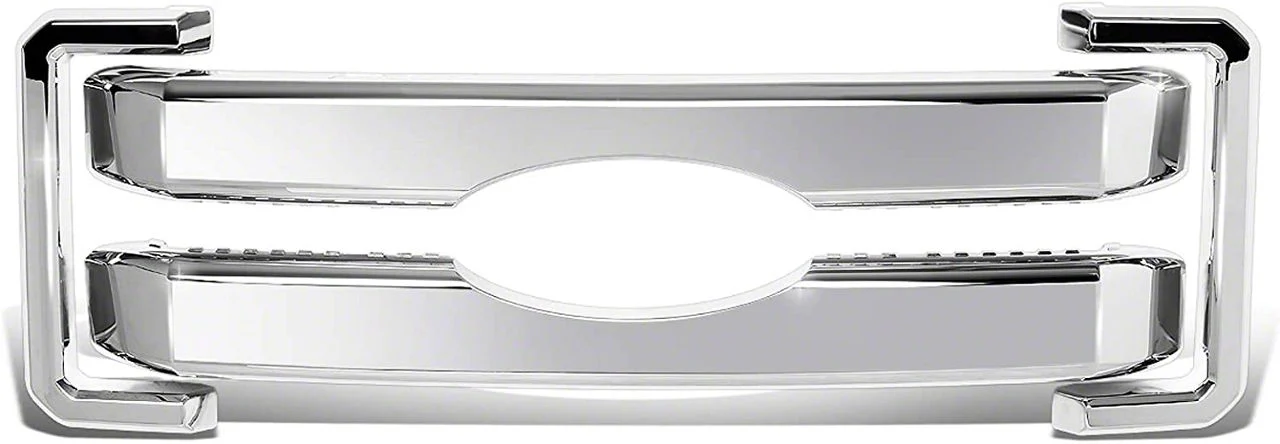Grille Guard; Overlay; ABS; Chrome; 4-Piece (11-16 F-350 Super Duty)