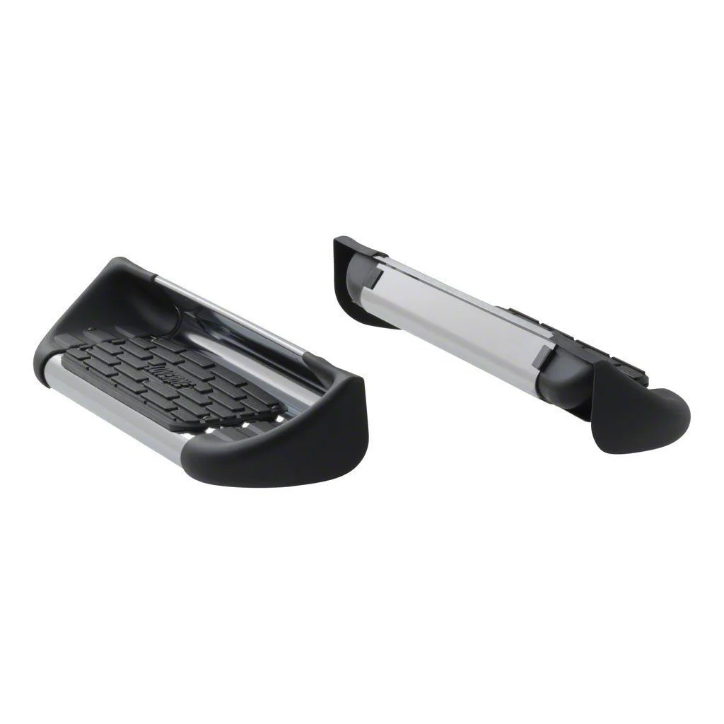 Stainless Side Entry Step Extension; Polished (17-26 F-350 Super Duty w/ 6-3/4-Foot Bed)
