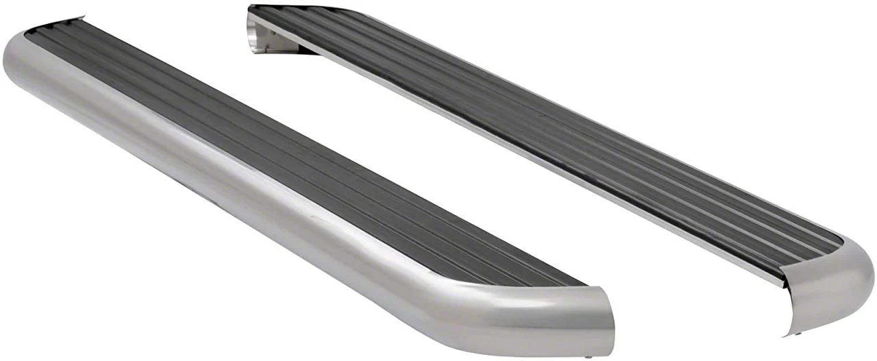 MegaStep 6.50-Inch Wheel-to-Wheel Running Boards; Polished Stainless (11-16 F-350 Super Duty SuperCab w/ 6-3/4-Foot Bed)