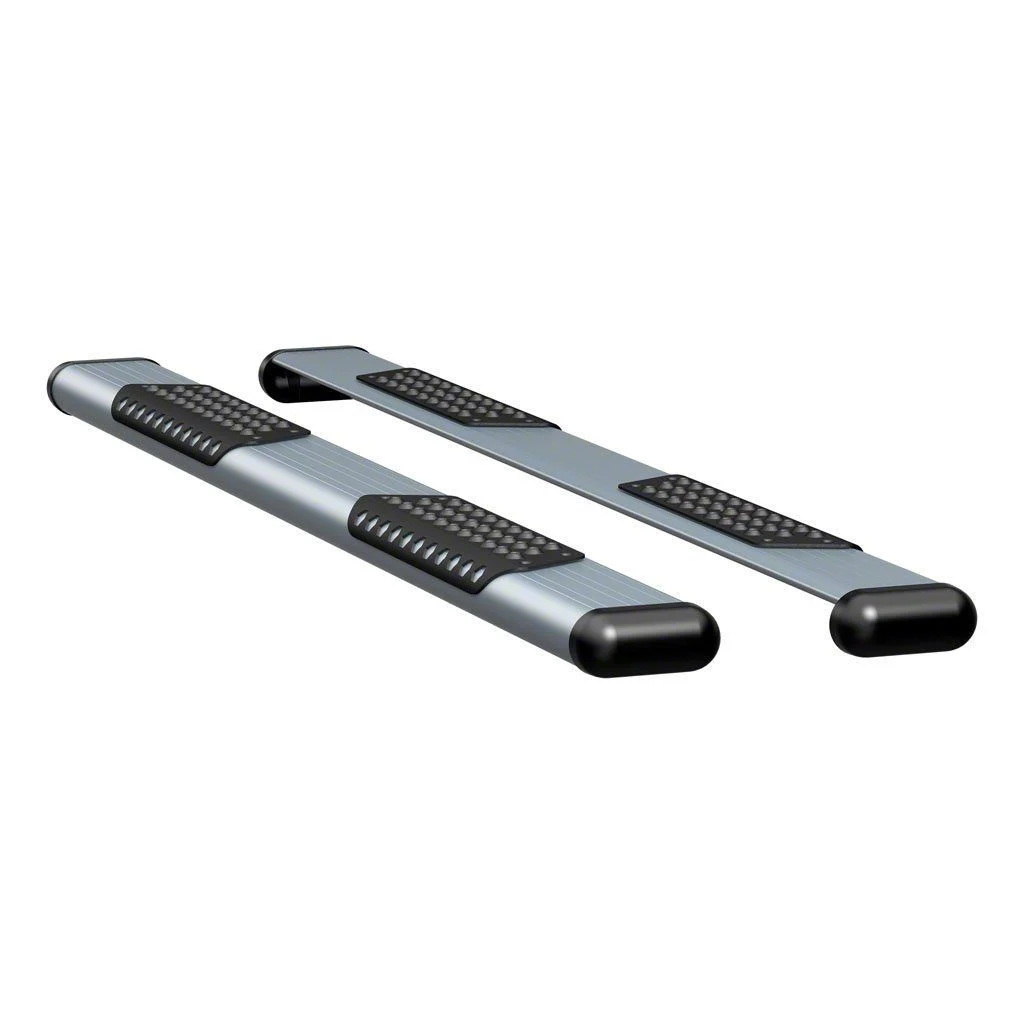 O-Mega II 6-Inch Oval Side Step Bars; Silver (11-16 F-350 Super Duty SuperCab)