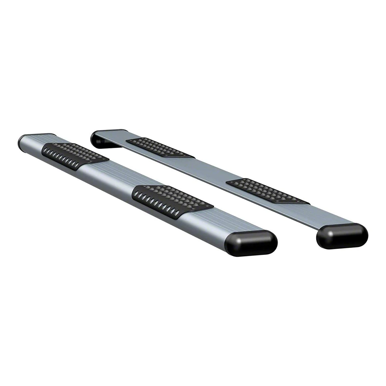 O-Mega II 6-Inch Oval Side Step Bars; Silver (11-16 F-350 Super Duty SuperCrew)